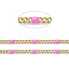 Ion Plating(IP) 304 Stainless Steel Enamel Curb Chains CHS-P013-01G-07-2
