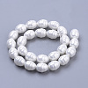 Shell Pearl Beads Strands PEAR-S012-56-2