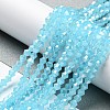 Imitation Jade Electroplate Glass Beads Strands EGLA-A039-J4mm-B03-3
