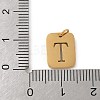 304 Stainless Steel Charms LS-STAS-R001-01G-T-3