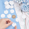 30Pcs Blank Double-sided Heat Transfer Aluminium Pendants DIY-BC0012-89B-3