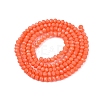 Opaque Solid Color Imitation Jade Glass Beads Strands EGLA-A044-P1mm-D21-2