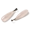 Natural Rose Quartz Pendants G-Q192-07P-02-2