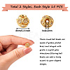 30 Pcs 2 Colors Brass Beads RB-CD0001-02-3