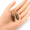 2Pcs Natural Tiger Eye Double Terminated Pointed Pendants G-YW0002-05A-4