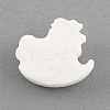 Scrapbook Embellishments Flatback Cute Rocking Horse with Bowknot Plastic Resin Cabochons CRES-Q142-M-3