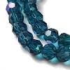 Electroplate Transparent Glass Beads Strands EGLA-A035-T6mm-L12-3