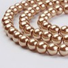 Eco-Friendly Glass Pearl Bead Strands X-HY-A008-6mm-RB068-3
