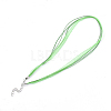 Waxed Cord and Organza Ribbon Necklace Making NCOR-T002-239-2