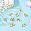 10Pcs Brass with Cubic Zirconia Pendants KK-TA0002-13-6