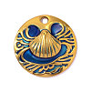 304 Stainless Steel Enamel Pendants STAS-OY017-18G-3