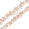 Electroplate Glass Beads Strands EGLA-B009-05A-04-1