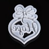 DIY Heart with Word Hope Silicone Molds X-DIY-L021-66-4