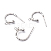 304 Stainless Steel Half Hoop Earrings STAS-Z028-B02-P-2