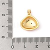 Brass Micro Pave Cubic Zirconia Pendants KK-R100-12G-03-3