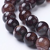 Natural Agate Beads Strands G-G754-05-8mm-3