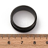 201 Stainless Steel Grooved Finger Ring Settings STAS-TAC0001-10A-B-4