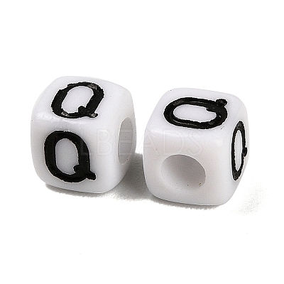 Opaque Acrylic Beads OACR-S076-01Q-1