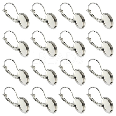 10Pcs Brass Leverback Earring Findings KK-YW0002-21P-1
