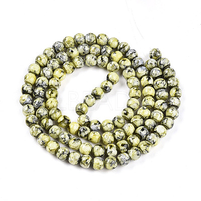 Baking Paint Glass Beads X1-DGLA-N003-8mm-A04-1