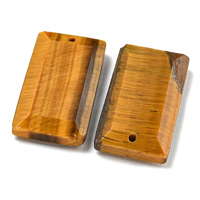 Natural Tiger Eye Pendants G-G123-03D-1