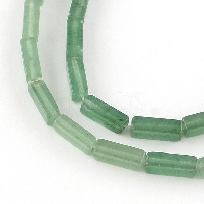 Cuboid Natural Green Aventurine Gemstone Bead Strands X-G-R299-10-1