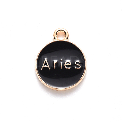 Alloy Enamel Pendants X-ENAM-S124-01A-08A-1