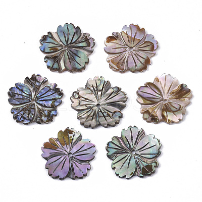 Natural Paua Shell/Abalone Shell Beads SSHEL-R046-02-1