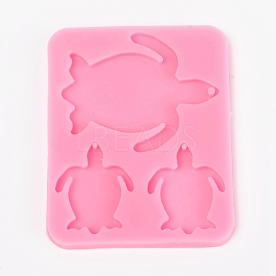Sea Turtle Silicone Pendant Molds AJEW-WH0022-26-1