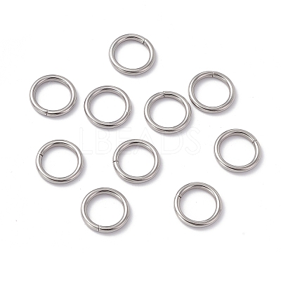 Non-Tarnish 304 Stainless Steel Open Jump Rings STAS-C040-01F-P-1