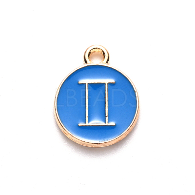Alloy Enamel Pendants X-ENAM-S124-01A-02I-1