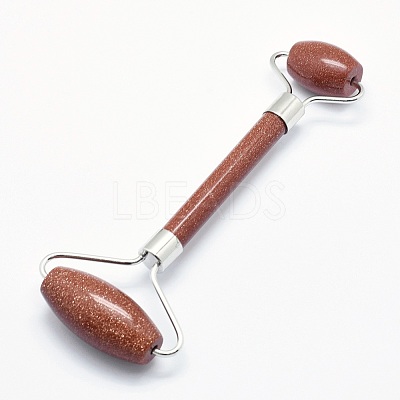 Synthetic Goldstone Brass Face Massager MRMJ-G009-19P-1