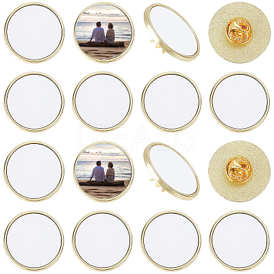 20 Boxs Sublimation Blank Brooch Pins FIND-SP0004-09A-1