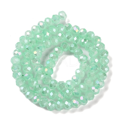 Baking Electroplate Glass Beads Strands DGLA-A039-J6MM-B07-1