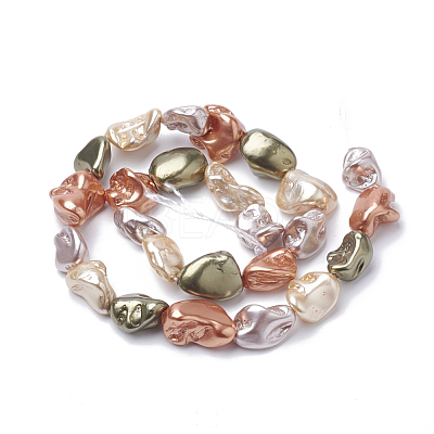 Shell Pearl Beads Strands X-PEAR-Q008-12A-1