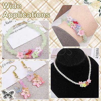 200Pcs Baking Paint Transparent Glass Beads GLAA-CJ0002-87-1