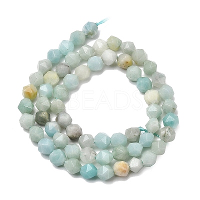 Natural Flower Amazonite Beads Strands G-Z119-A08-01-1