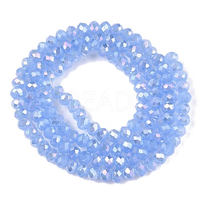 Electroplate Glass Beads Strands EGLA-A044-J3mm-B03-1