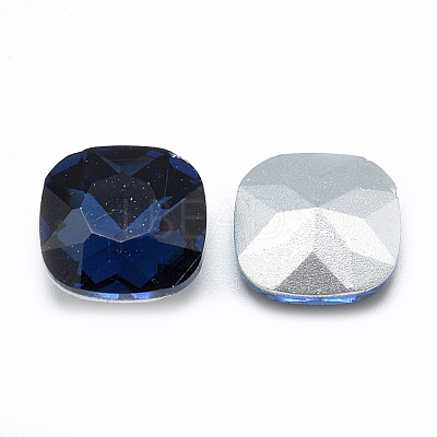 Pointed Back Glass Rhinestone Cabochons RGLA-T032-10x10mm-14-1