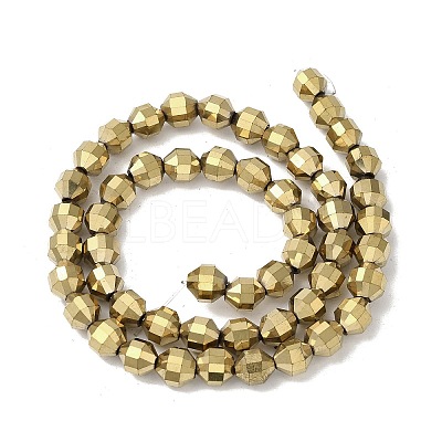 Electroplated Synthetic Non-magnetic Hematite Beads Strands G-I364-L01-1