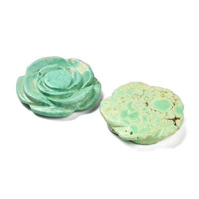 Synthetic Turquoise Carved Pendants G-Z088-01D-1