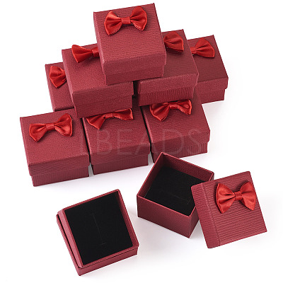 Square Cardboard Paper Ring Gift Storage Boxes CON-TAC0001-17G-1