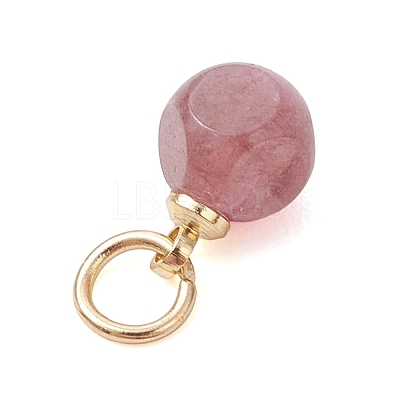 Natural Multicolor Tourmaline Faceted Dice Charms PALLOY-JF05110-01-1