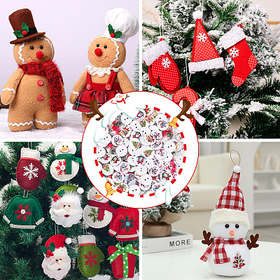 300Pcs Holiday Buttons BUTT-SP0001-01-1