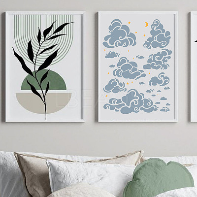 PET Plastic Hollow Out Drawing Painting Stencils Templates DIY-WH0284-020-1