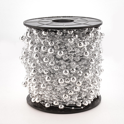 ABS Plastic Imitation Pearl Beaded Trim Garland Strand AJEW-S071-01G-1