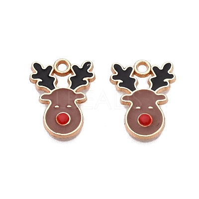 Alloy Enamel Pendants ENAM-S121-013B-1