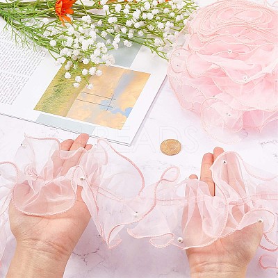 5 Yards Pleated Organza Ribbon OCOR-GF0002-33A-1