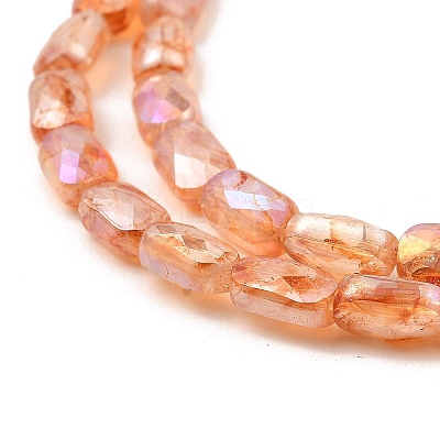 Imitation Jade Glass Beads Strands GLAA-P058-04A-04-1