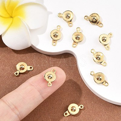 SHEGRACE Brass Snap Clasps XGR0120G-167G-1